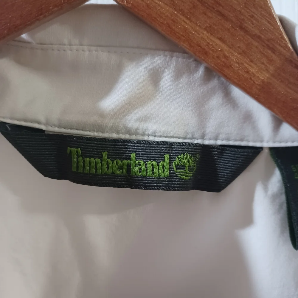 Timberland Beige Short Sleeve Button-Up Shirt - Picture 2 of 7
